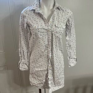 Stylish White and Red designed 100% cotton Men's Casual Shirt